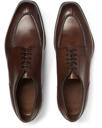 dunkelbraune Leder Derby Schuhe von Edward Green