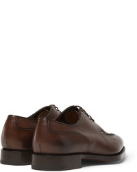 dunkelbraune Leder Derby Schuhe von Edward Green