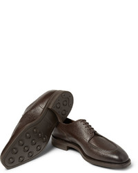 dunkelbraune Leder Derby Schuhe von Edward Green