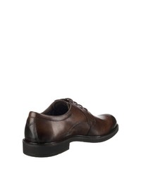 dunkelbraune Leder Derby Schuhe von Ecco