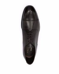 dunkelbraune Leder Derby Schuhe von Henderson Baracco