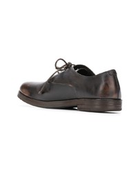 dunkelbraune Leder Derby Schuhe von Marsèll