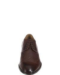 dunkelbraune Leder Derby Schuhe von GORDON & BROS