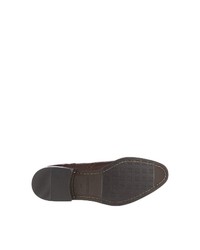 dunkelbraune Leder Derby Schuhe von GORDON & BROS