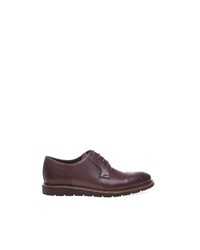 dunkelbraune Leder Derby Schuhe von Greyder