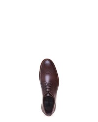 dunkelbraune Leder Derby Schuhe von Greyder