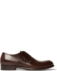 dunkelbraune Leder Derby Schuhe von Harry's of London