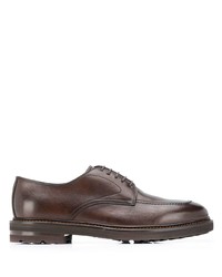 dunkelbraune Leder Derby Schuhe von Henderson Baracco