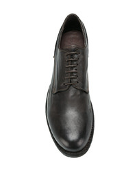 dunkelbraune Leder Derby Schuhe von Officine Creative