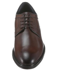 dunkelbraune Leder Derby Schuhe von JOOP!