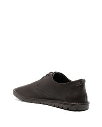 dunkelbraune Leder Derby Schuhe von Marsèll