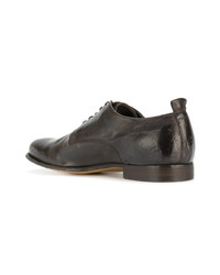 dunkelbraune Leder Derby Schuhe von Officine Creative