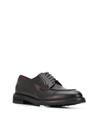 dunkelbraune Leder Derby Schuhe von Barrett