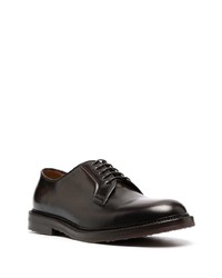 dunkelbraune Leder Derby Schuhe von Henderson Baracco