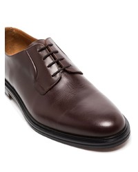 dunkelbraune Leder Derby Schuhe von Common Projects