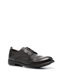 dunkelbraune Leder Derby Schuhe von Officine Creative