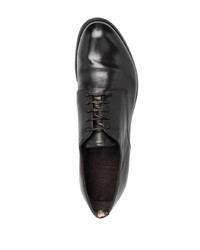 dunkelbraune Leder Derby Schuhe von Officine Creative