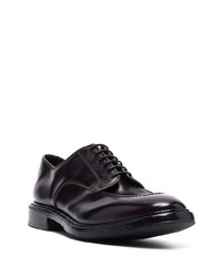 dunkelbraune Leder Derby Schuhe von Premiata