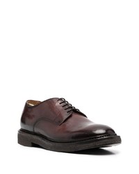 dunkelbraune Leder Derby Schuhe von Officine Creative