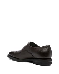 dunkelbraune Leder Derby Schuhe von Henderson Baracco