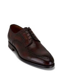 dunkelbraune Leder Derby Schuhe von Bontoni