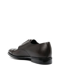 dunkelbraune Leder Derby Schuhe von Canali