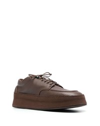 dunkelbraune Leder Derby Schuhe von Marsèll