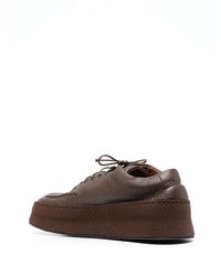 dunkelbraune Leder Derby Schuhe von Marsèll