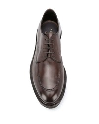 dunkelbraune Leder Derby Schuhe von Henderson Baracco