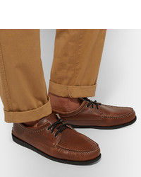 dunkelbraune Leder Derby Schuhe von Quoddy