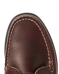 dunkelbraune Leder Derby Schuhe von Quoddy