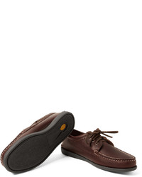 dunkelbraune Leder Derby Schuhe von Quoddy