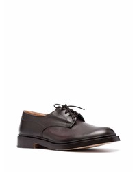 dunkelbraune Leder Derby Schuhe von Tricker's