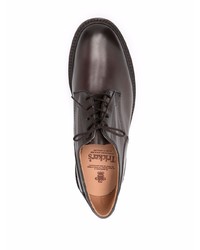 dunkelbraune Leder Derby Schuhe von Tricker's