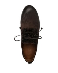 dunkelbraune Leder Derby Schuhe von Marsèll