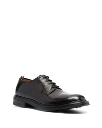 dunkelbraune Leder Derby Schuhe von Officine Creative