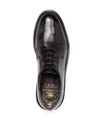 dunkelbraune Leder Derby Schuhe von Officine Creative