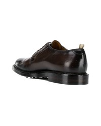 dunkelbraune Leder Derby Schuhe von Officine Creative