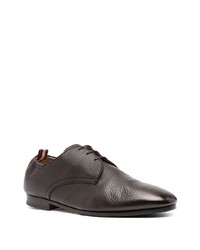 dunkelbraune Leder Derby Schuhe von Bally