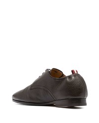 dunkelbraune Leder Derby Schuhe von Bally