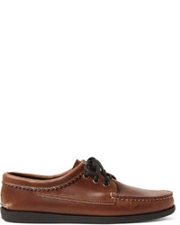 dunkelbraune Leder Derby Schuhe von Quoddy