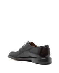 dunkelbraune Leder Derby Schuhe von Doucal's