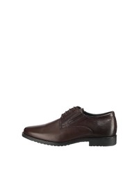 dunkelbraune Leder Derby Schuhe von Salamander