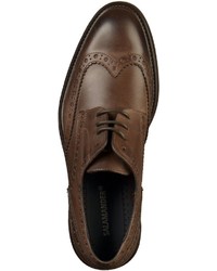 dunkelbraune Leder Derby Schuhe von Salamander