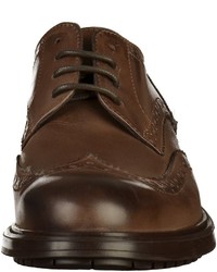 dunkelbraune Leder Derby Schuhe von Salamander