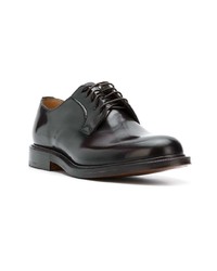 dunkelbraune Leder Derby Schuhe von Church's