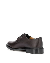 dunkelbraune Leder Derby Schuhe von Church's