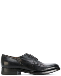 dunkelbraune Leder Derby Schuhe von Silvano Sassetti