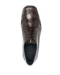 dunkelbraune Leder Derby Schuhe von Stefan Cooke