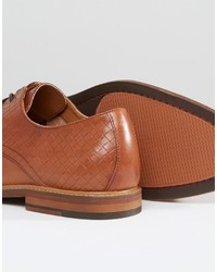 dunkelbraune Leder Derby Schuhe von Aldo